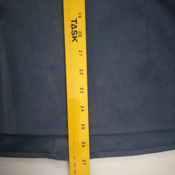 Style & Co. Collection Ladies Size 14 Blue Button Front Made in Hong Kong Shirt - Picture 7 of 7